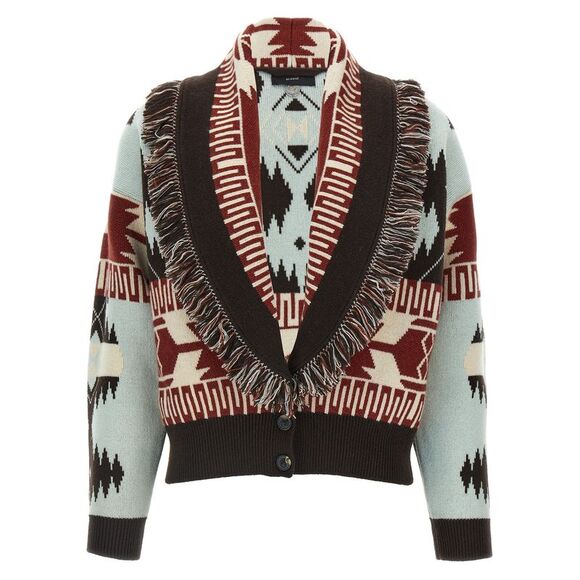 Alanui Sweaters - Alanui Multicolor Wool Women's Cardigan